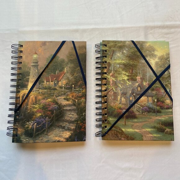 BRAND NEW Thomas Kinkade Book Hardcover Journal Original Blank set of 2 - Picture 1 of 4